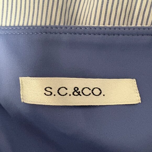 SC and Co Skort Womens Blue White Striped Size Medium Skirt Shorts Athletic Golf - Picture 4 of 9